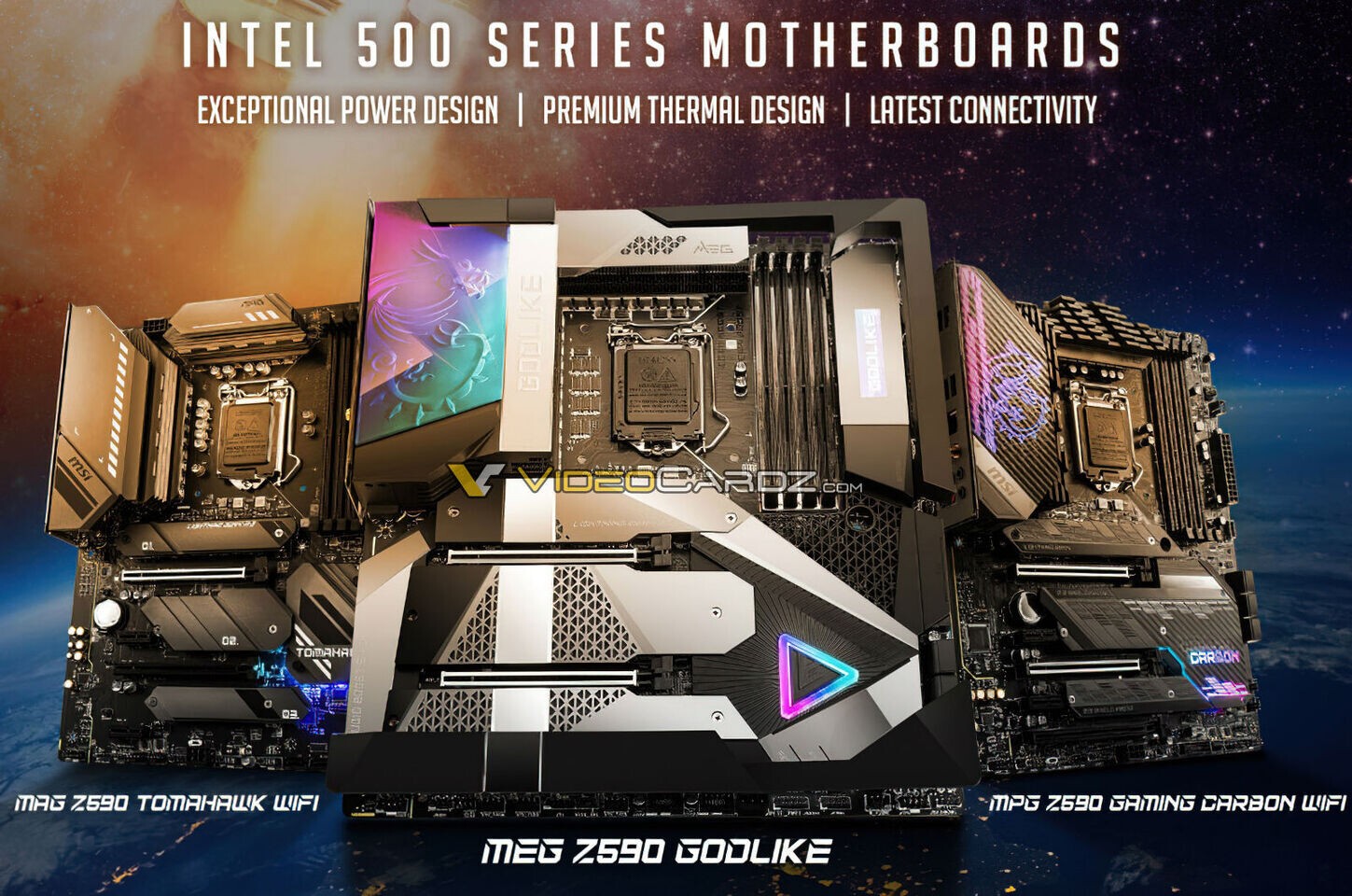 تصویر مادربردهای MSI Z590 منتشر شد. این شما و این هم MEG Z590 GODLIKE