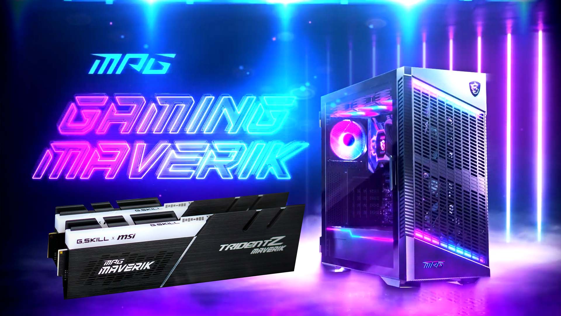 باندل خاص MSI MPG GAMING MAVERIK به همراه رم Trident Z Maverik جی اسکیل