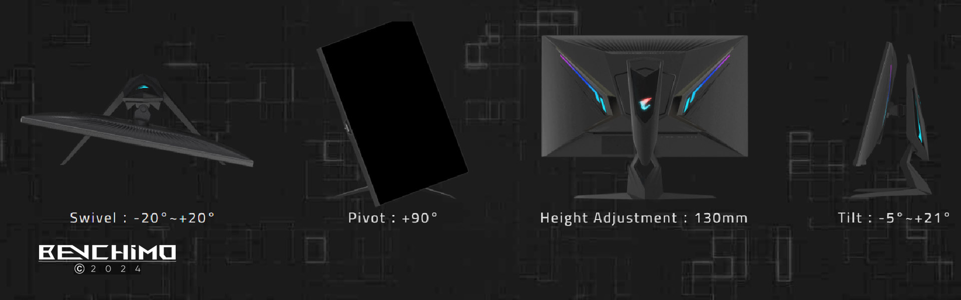 پایه مانیتور گیگابایت Aorus FI32U