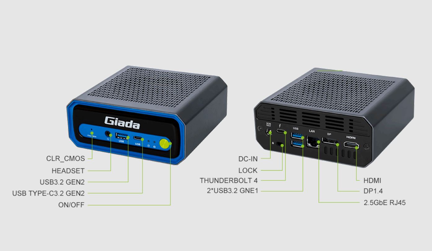 شرکت Giada مینی رایانه N601 را در دو مدل با پردازنده‌های اینتل معرفی کرد