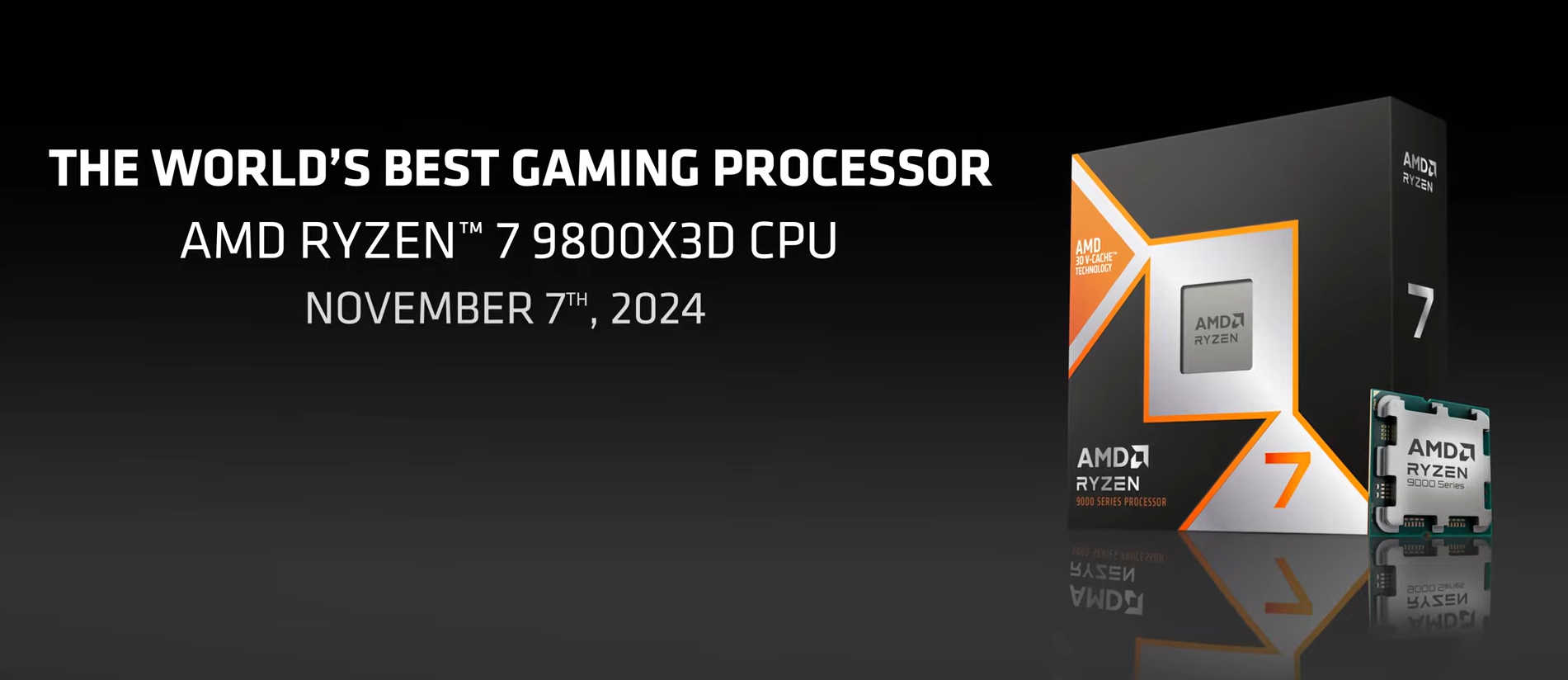 شرکت AMD رسما پردازنده Ryzen 7 9800X3D را معرفی کرد