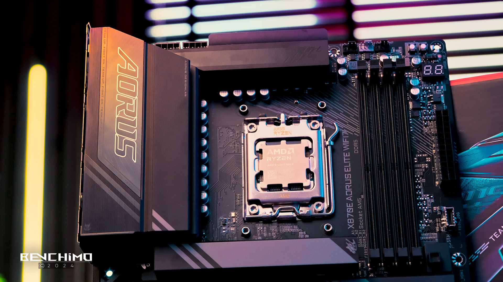 هیت سینک مدار قدرت مادربرد X870E AORUS ELITE WIFI7