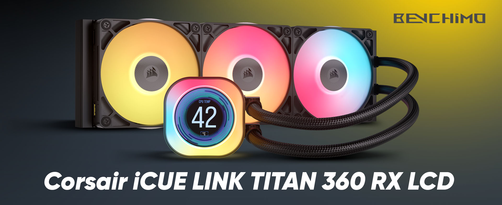 بهترین واترکولرها - بهترین خنک کننده پردازنده با LCD - خنک کننده Corsair iCUE LINK TITAN 360 RX LCD