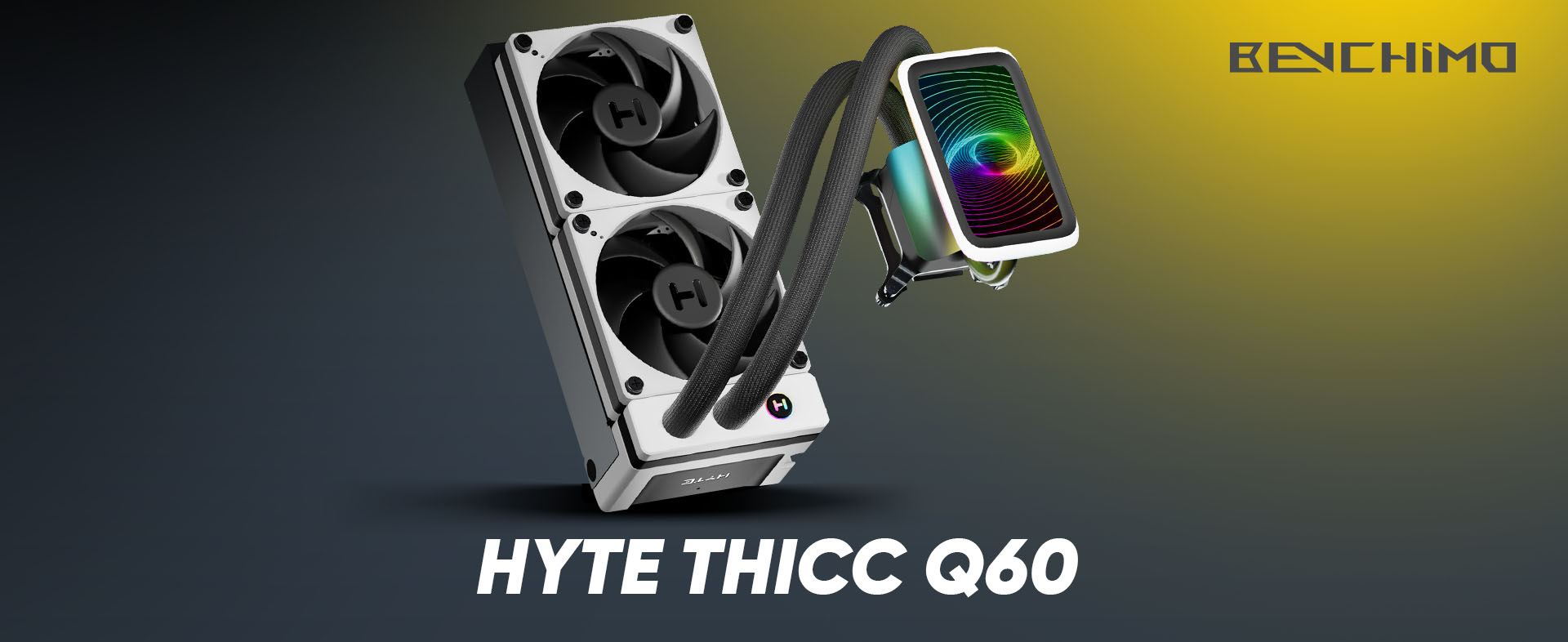 بهترین واترکولرها - بهترین خنک کننده پردازنده با LCD - خنک کننده HYTE THICC Q60