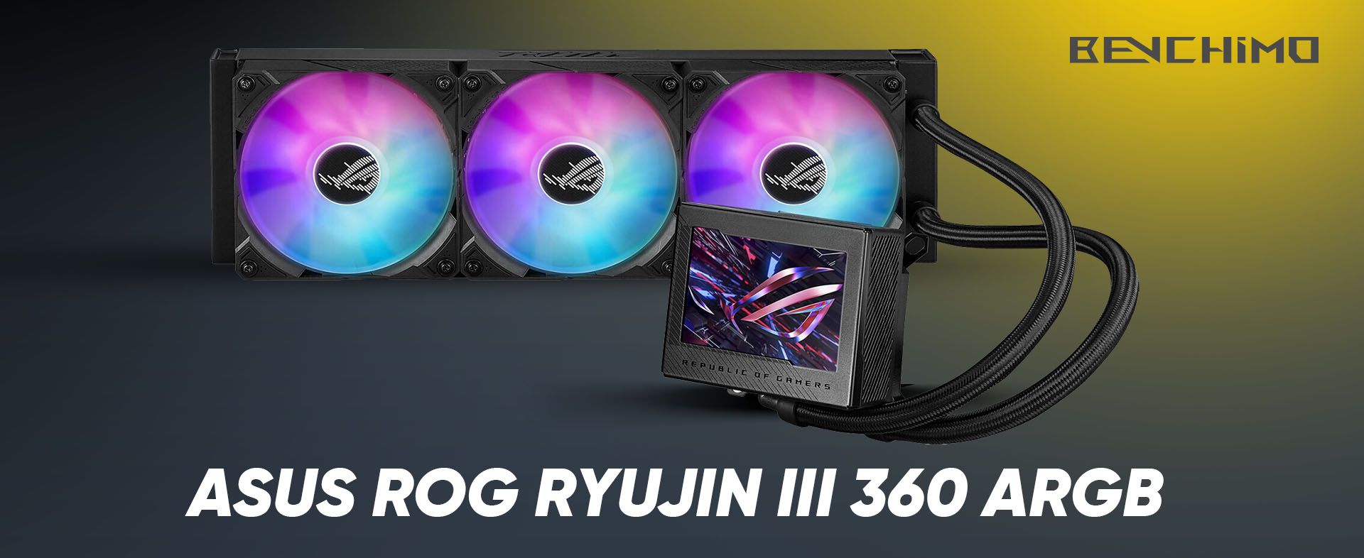 بهترین واترکولرها - بهترین خنک کننده پردازنده با LCD - خنک کننده ROG RYUJIN III 360 ARGB