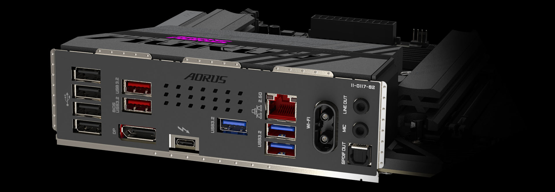 پنل I/O و پورت های Z890 AORUS ELITE WIFI7