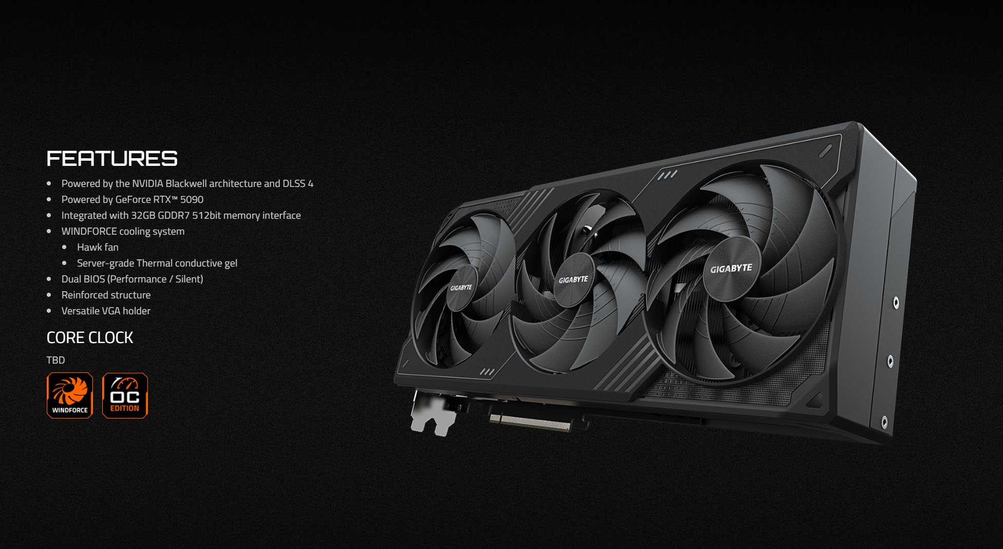 GeForce RTX 5090 WINDFORCE OC 32G