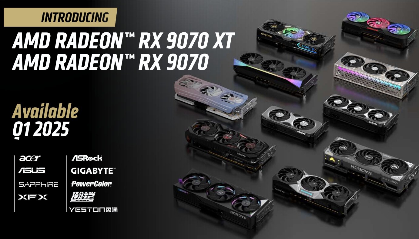 کارت گرافیک‌های AMD Radeon RX 9070 XT و RX 9070 به همراه FSR 4 معرفی شدند