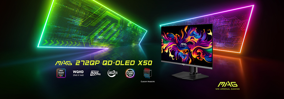 شرکت MSI از دو مانیتور گیمینگ 2K با پنل QD-OLED و نرخ تازه‌سازی 500 هرتز رونمایی کرد !