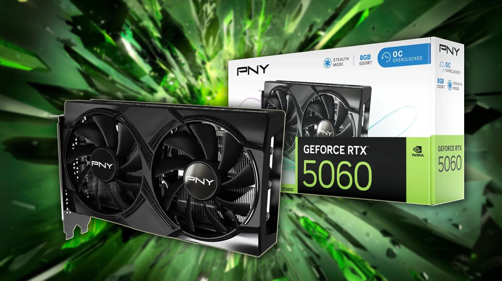 کارت گرافیک RTX 5060 شرکت PNY با قیمت 299 دلار لیست شد
