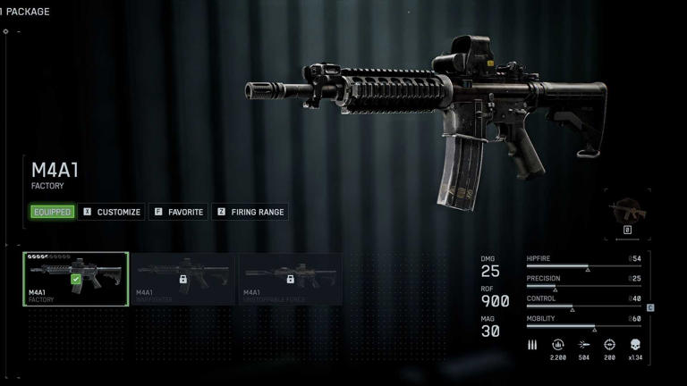 M4A1 carbine در بازی Battlefield 6