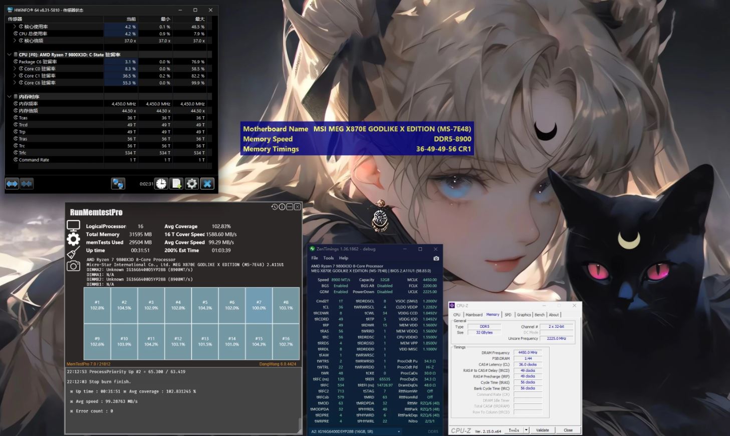 مادربرد MEG X870E GODLIKE X