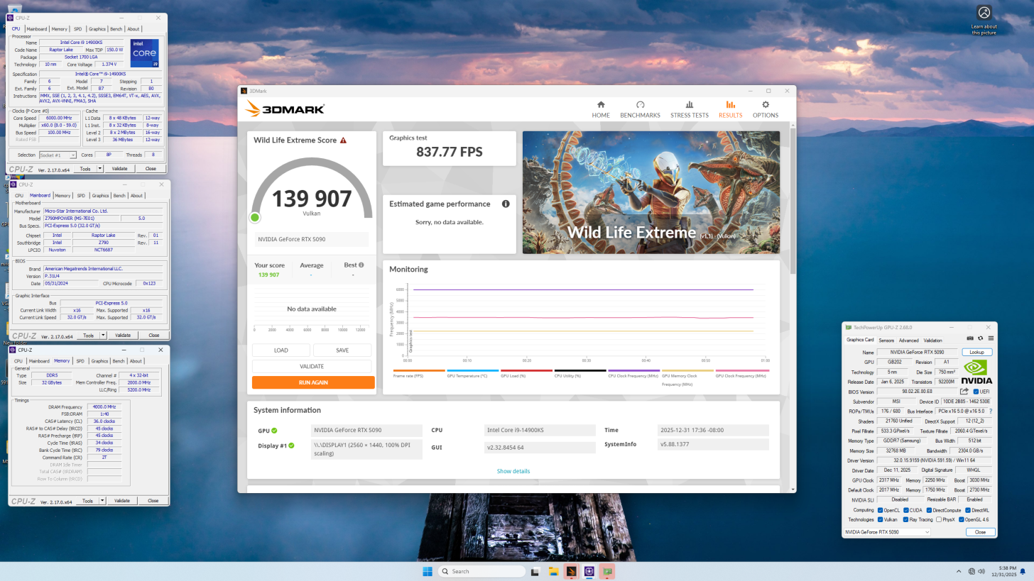 کارت گرافیک RTX 5090 Lightning Z
