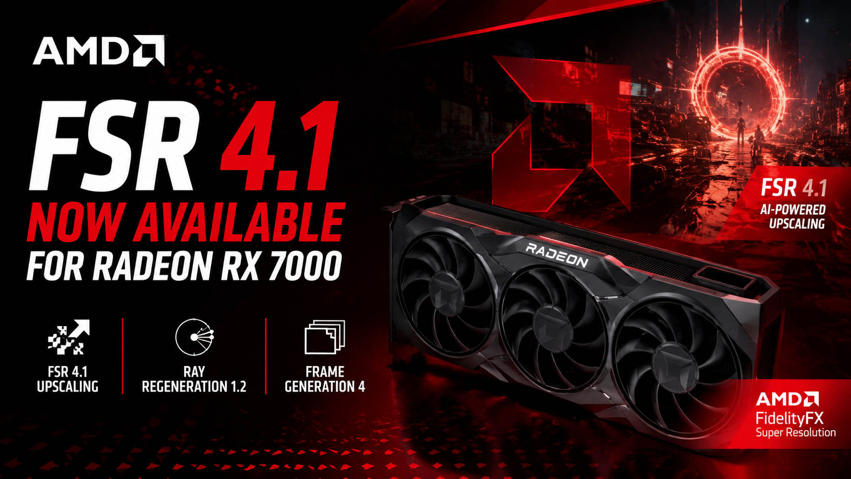 شرکت AMD کیت توسعه FSR SDK 2.3 را منتشر کرد؛ پشتیبانی از FSR 4.1.1 برای کارت‌های Radeon RX 7000