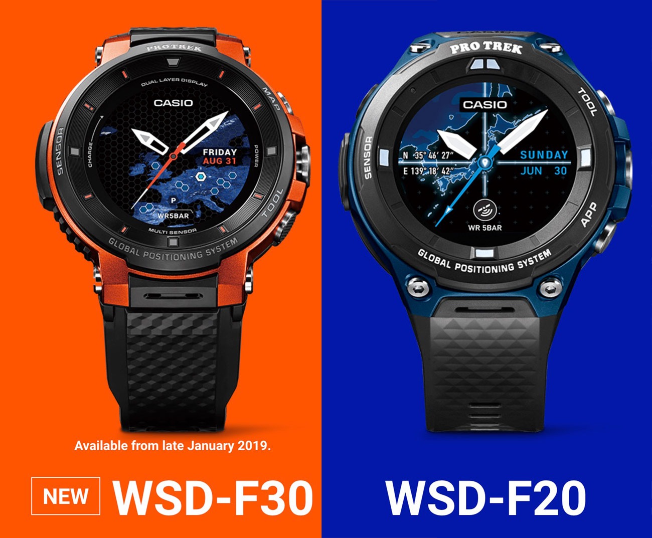 ساعت هوشمند Casio WSD-F30 PRO Trek