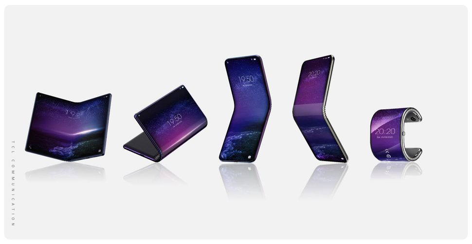 گوشی انعطاف پذیر TCL