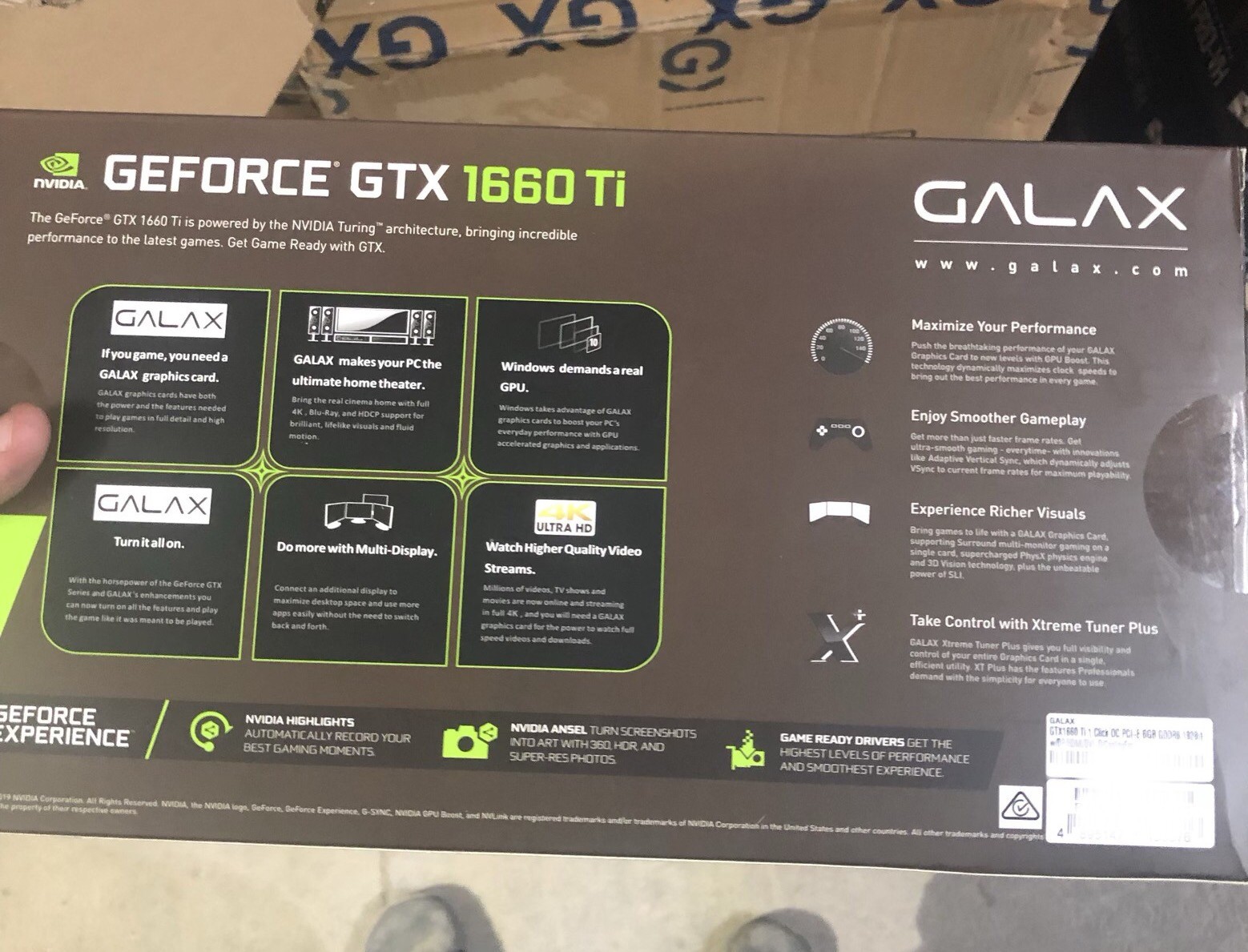 کارت گرافیک GALAX GTX 1660 Ti