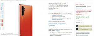 قیمت هوآوی پی 30 پرو در فروشگاه اینترنتی آمازون