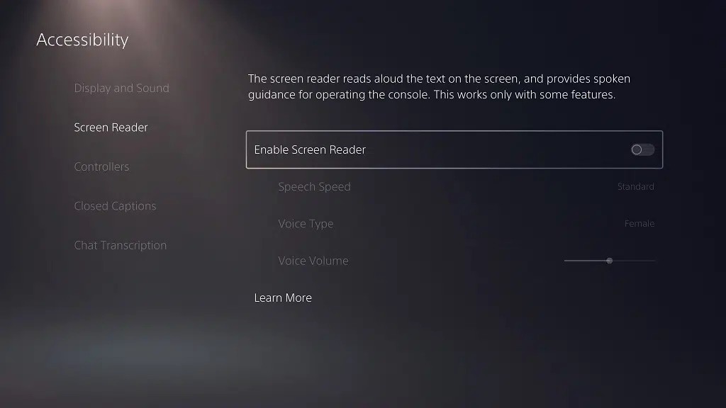 نحوه غیرفعال کردن Screen Reader در PS5 | بنچیمو